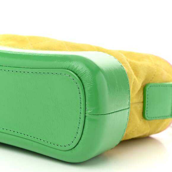 Suede Calfskin Quilted Small Gabrielle #200532C16B - Picture 10 of 11